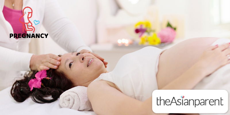 pregnant pampering massage