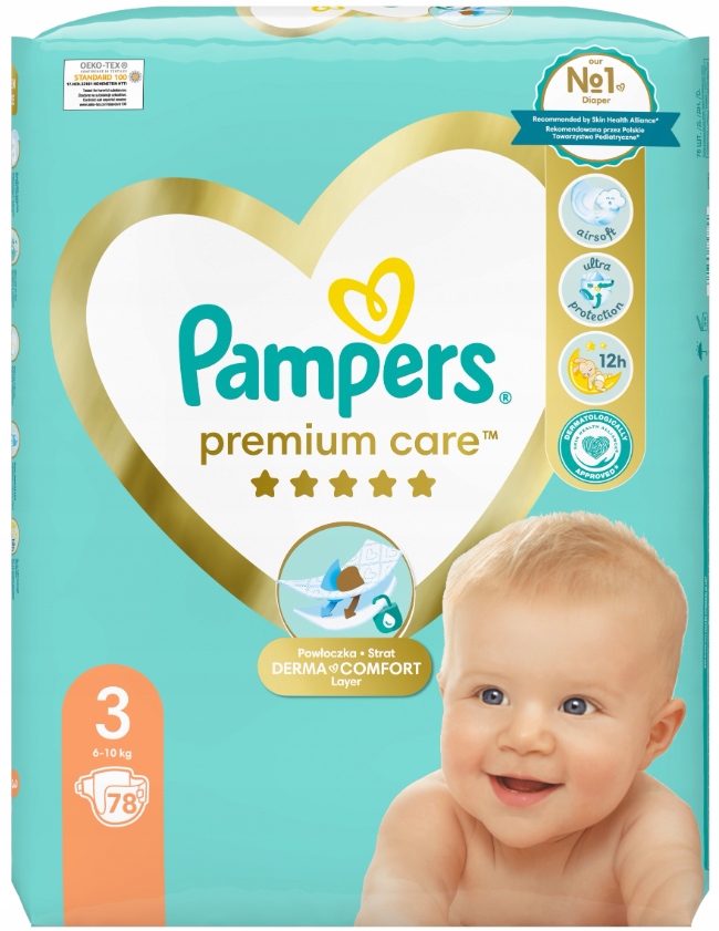 pieluchomajtki pampers jumbopack 78 szt