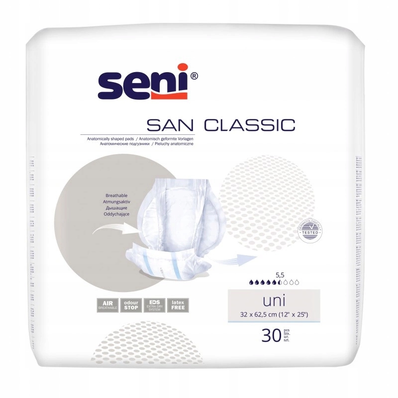 pieluchy anatomiczne san seni maxi 30 air