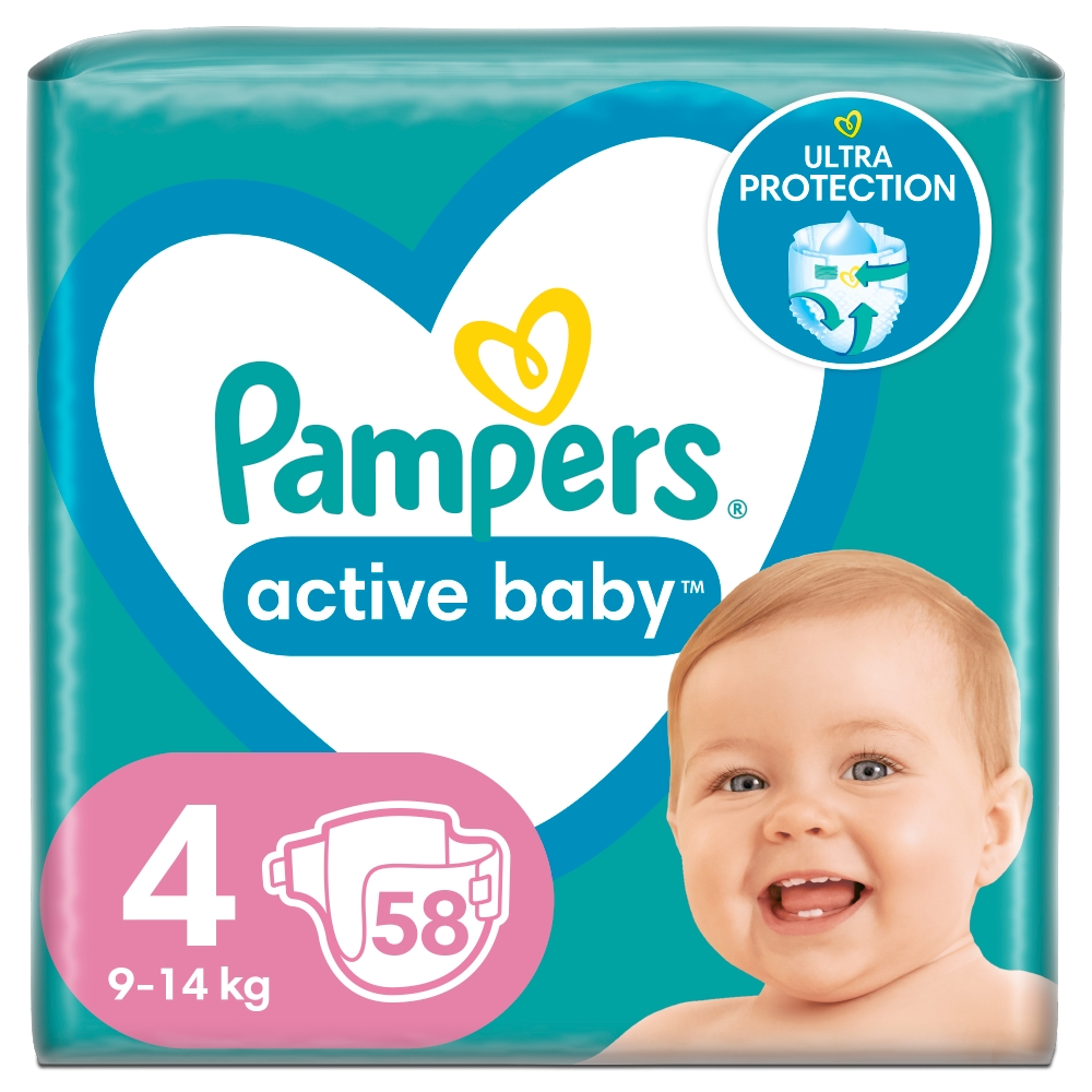 pampers 4 58 sztuk