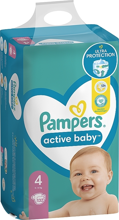 pampers active baby 4 maxi 132