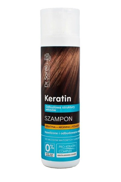 dr.sante keratin hair szampon odbudowujący do włosów łamliwych i matowych