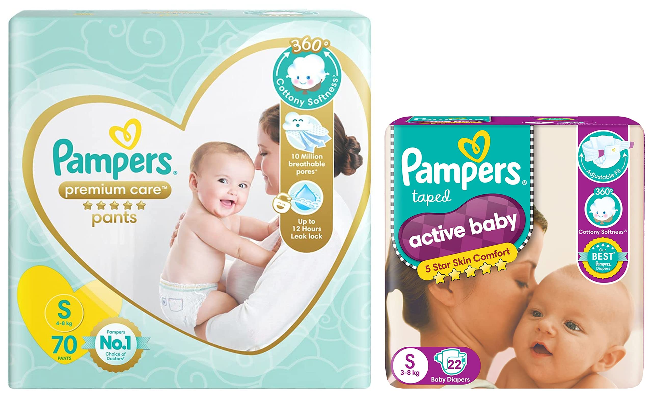 pampers premium dry a active baby