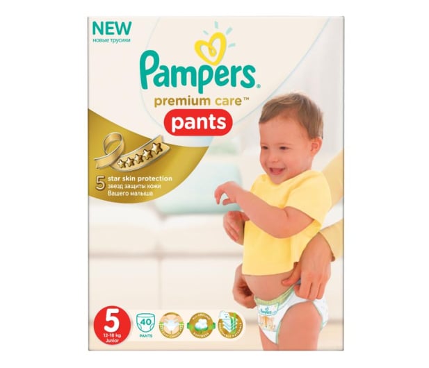 pieluchomajtki pampers 5 40szt