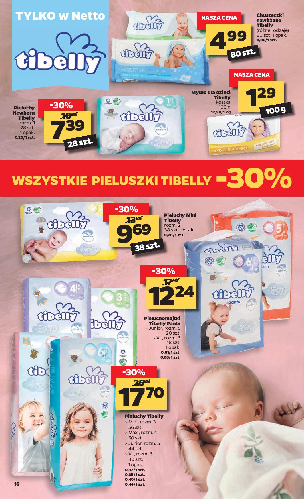 tibelly pieluchy netto