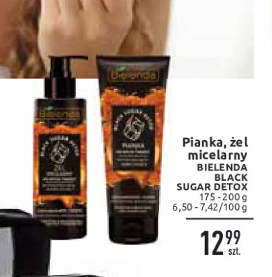 bielenda black sugar detox pianka do mycia twarzy opinie