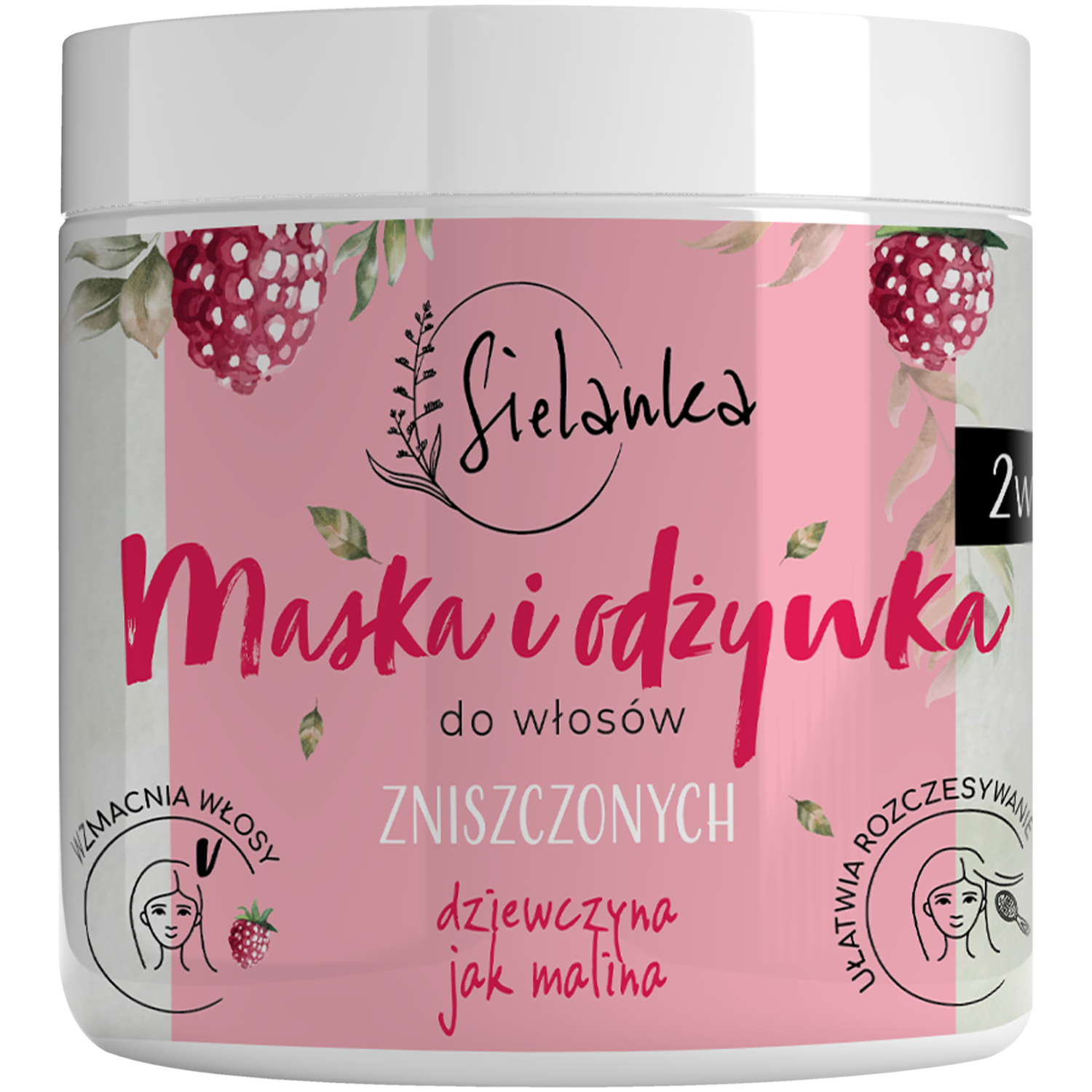 różowa odżywka do włosów hebe