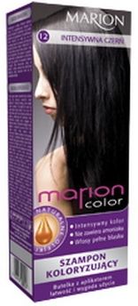 marion color 12 intensywna czerń szampon koloryzujący do 24 myć