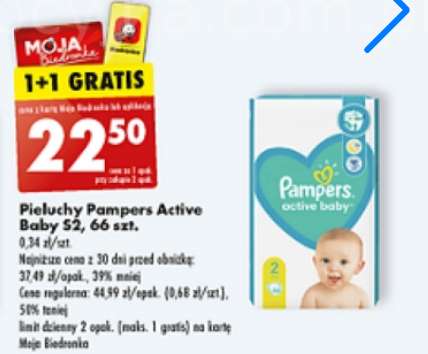 promocje pieluchy pampers 1