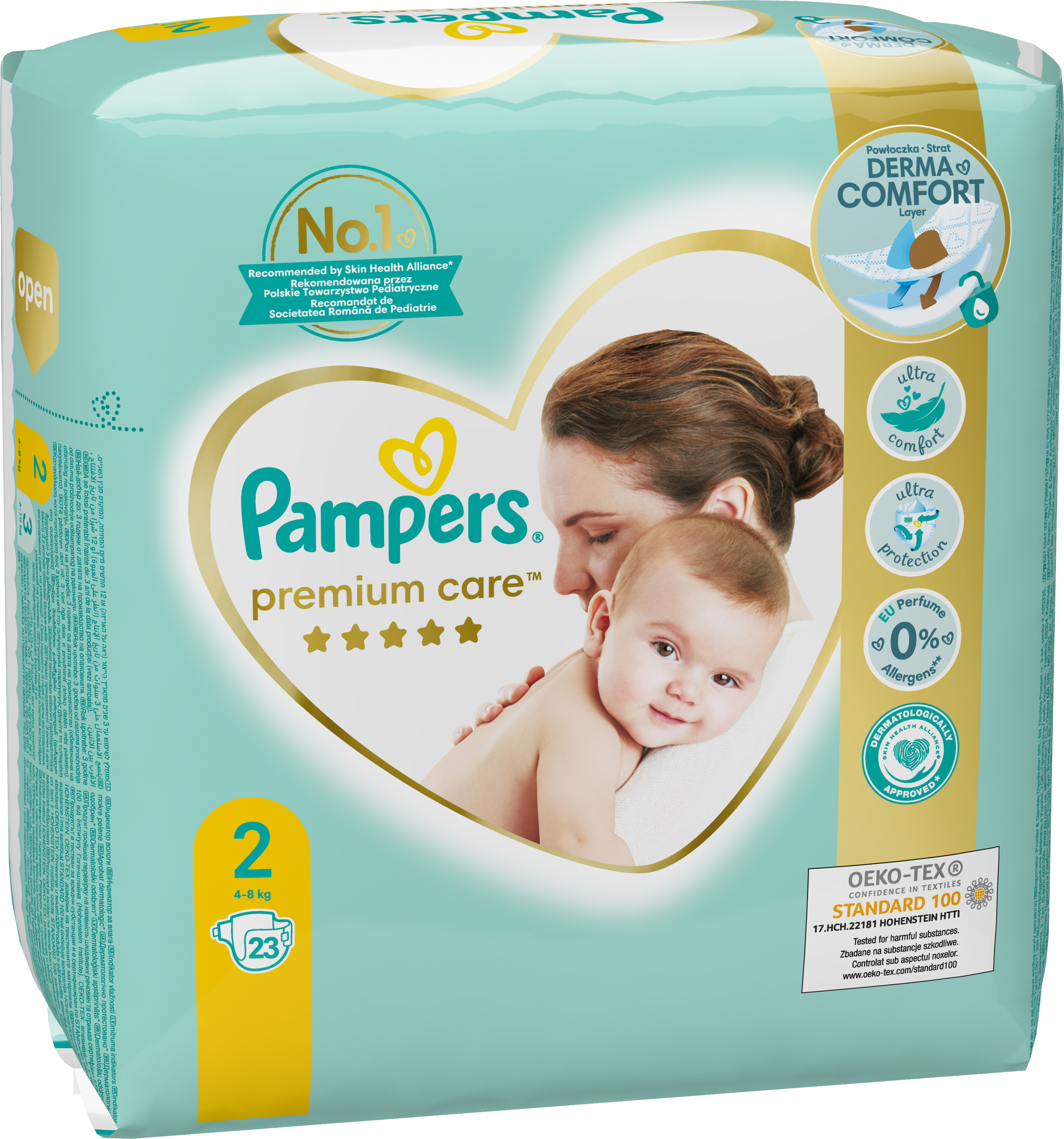 pampers premium care pieluchy rozmiar 2 4-8kg 148 sztuk