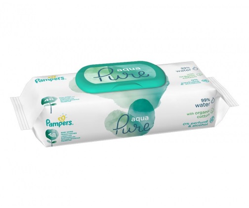 pampers chusteczki nasączone wodą aqua pure