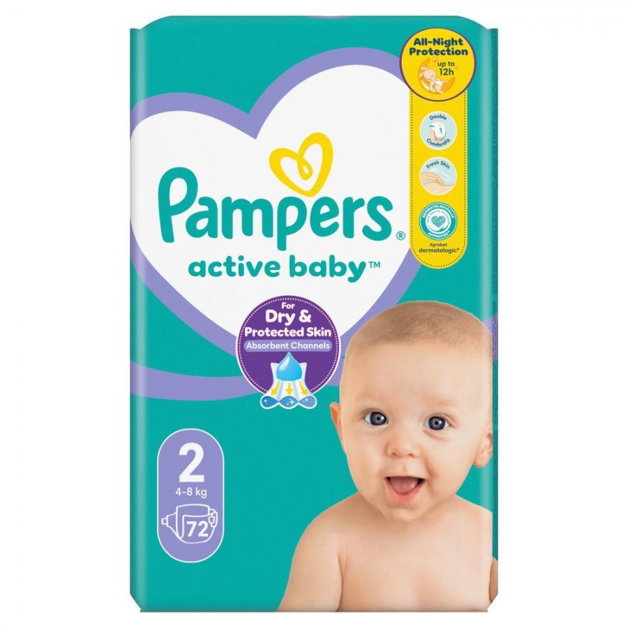 pampers active baby 2 cena 144 sztuk