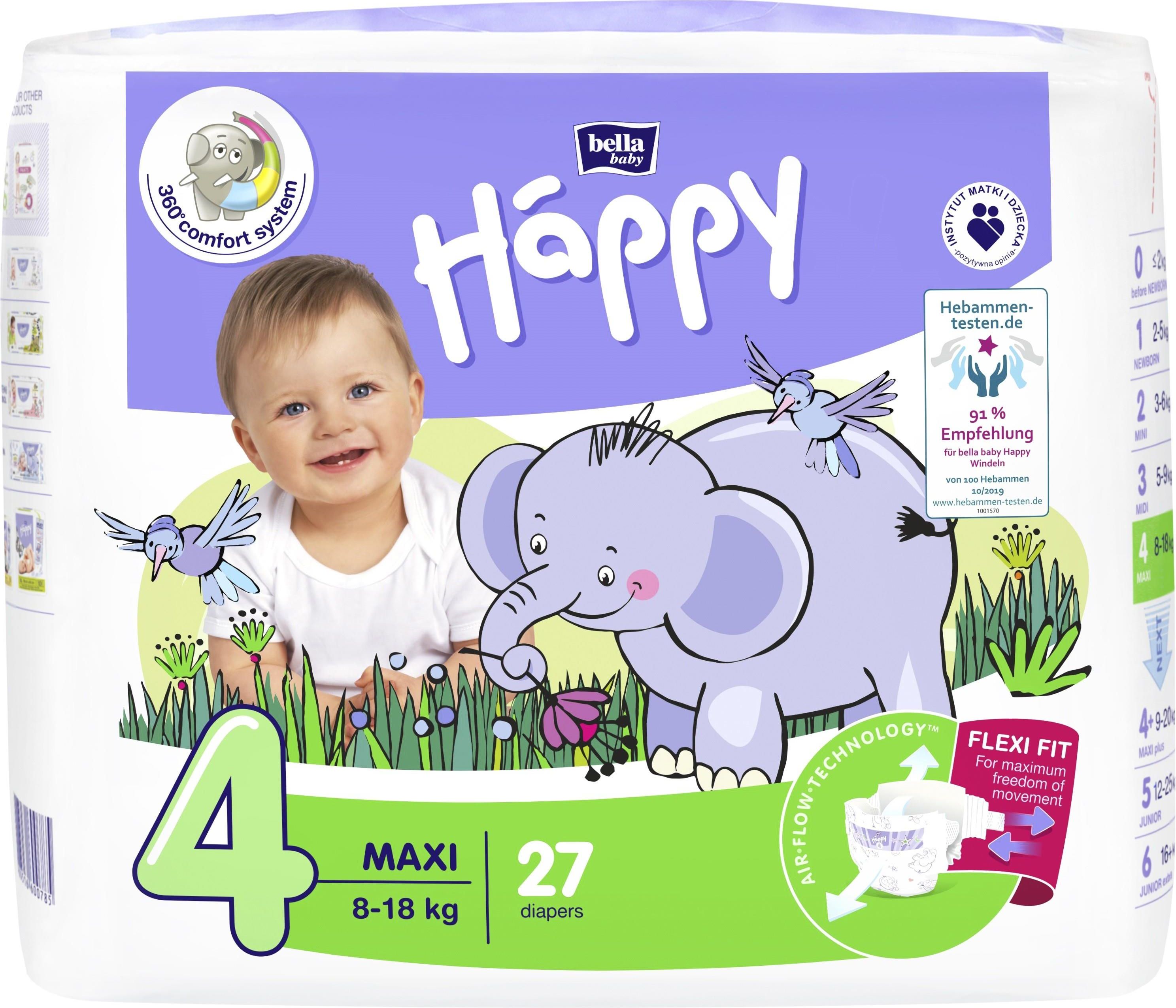 happy 4 pampers 27sztuk