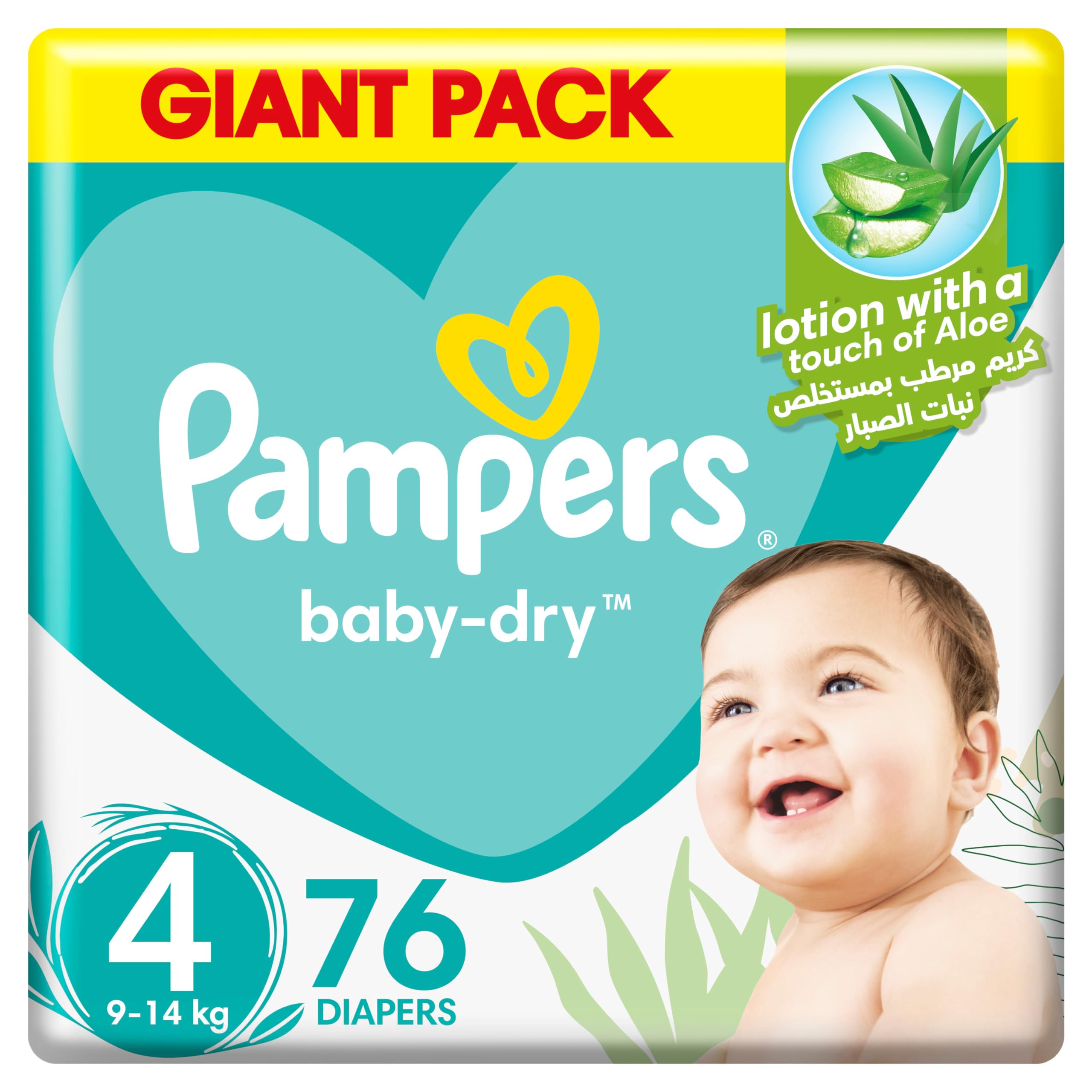 pampers 4 plus 76 szt