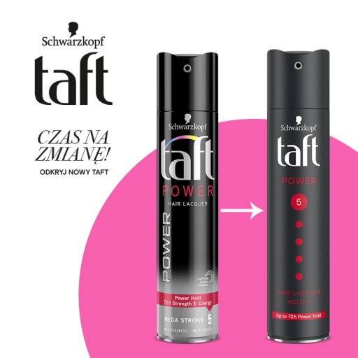 6pak lakier do włosów taft power hair lacquer