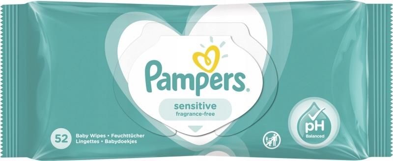 chusteczki pampers sensitive 52 szt