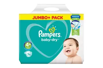 pampers 4 plus 76 szt