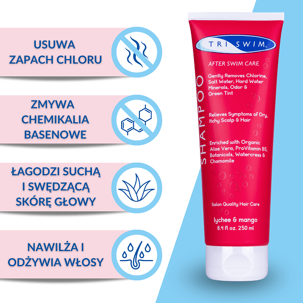 triswim szampon do włosów neutralizujący chlor