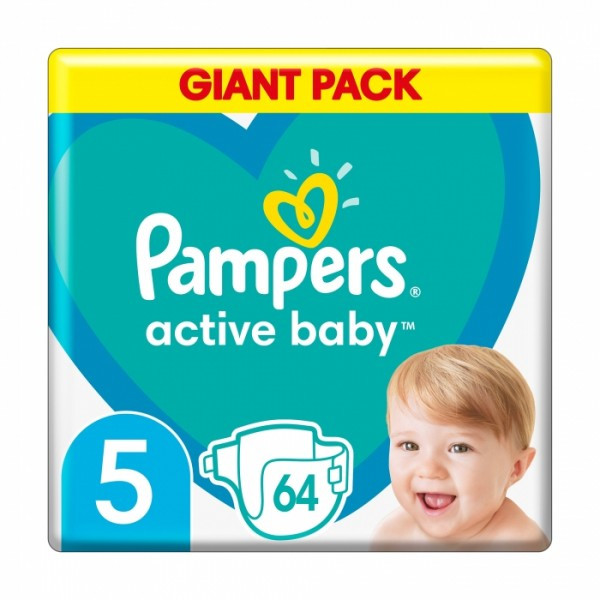 pampers active baby-dry 64