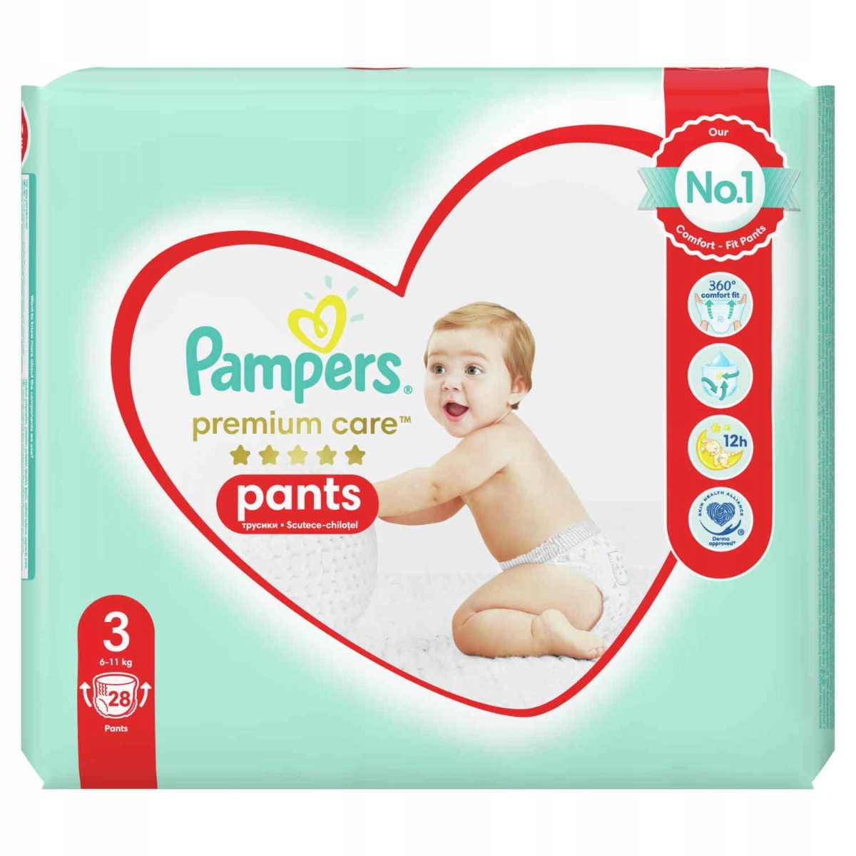 majtki pampers dla niemowlaka