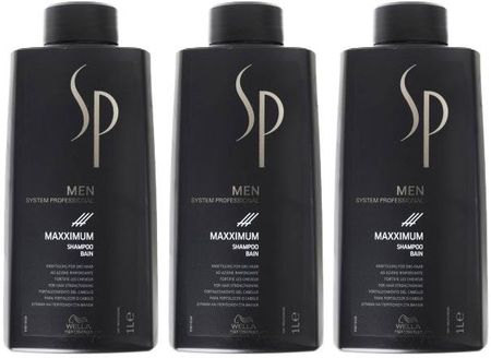 wella sp men maxximum szampon dla mężczyzn wzmacniający włosy 1000ml