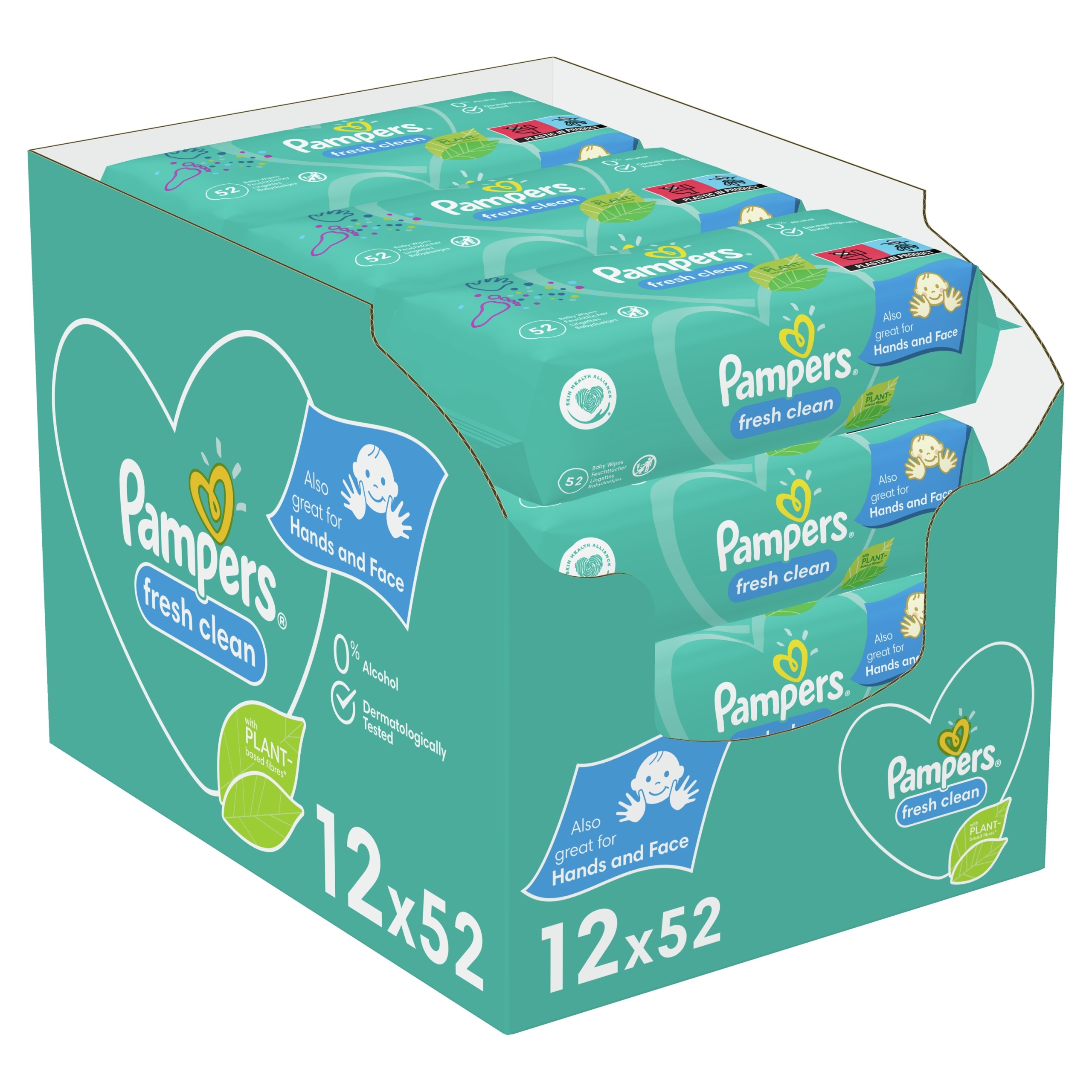 chusteczki nawilżane pampers 12 x 64