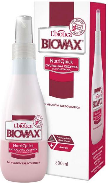 l biotica biovax nutriquick odżywka do włosów farbowanych