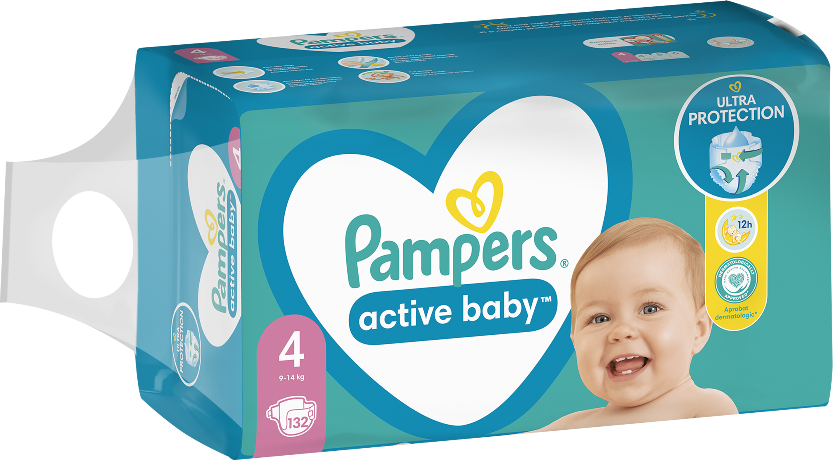 pampers active baby dry 4 132 foliowe opakowanie