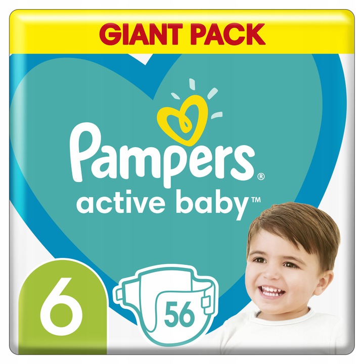 pieluchy pampers 6 56sztuk