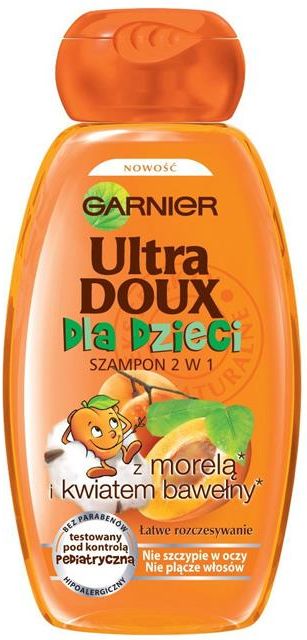 garnier ultra doux szampon morela i olejek migdałowy opinie