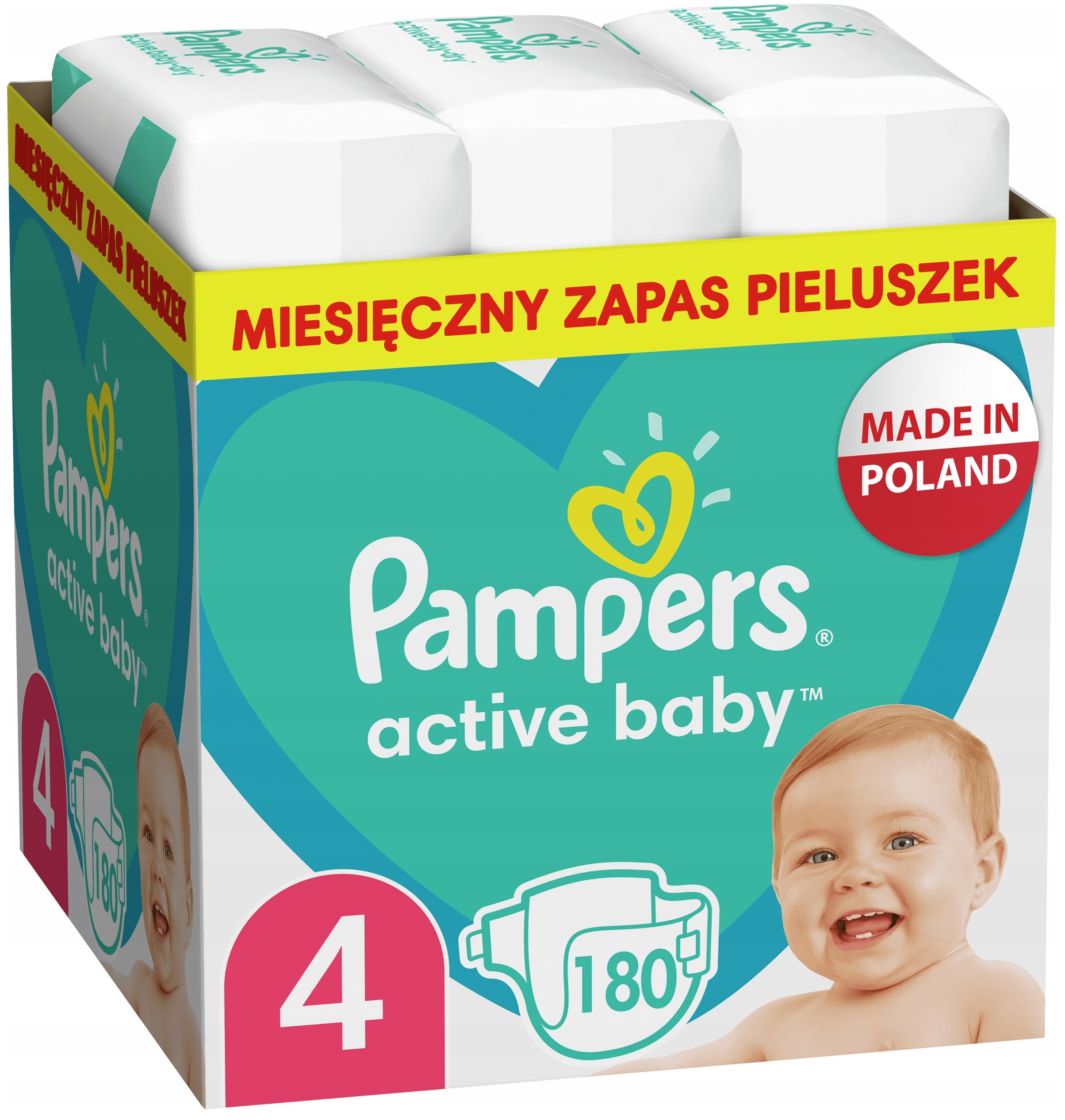 pampers activ baby dry 4 miesieczny zapas