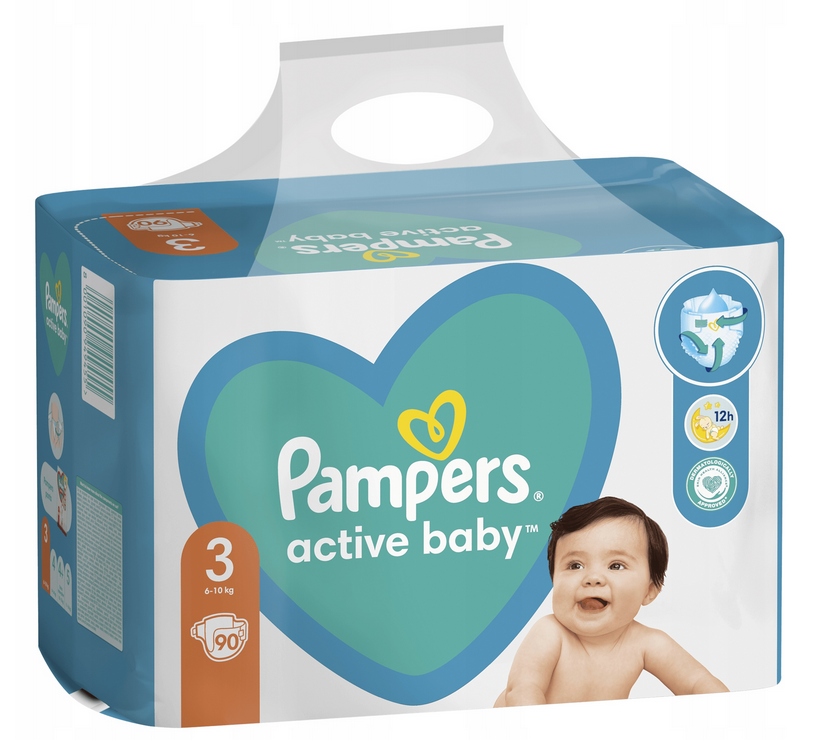 pampers active baby 3 90 szt