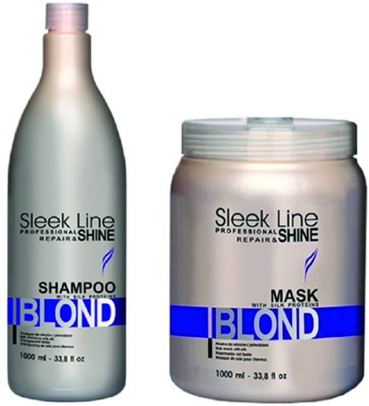 stapiz sleek line blond szampon 1l maska 1l