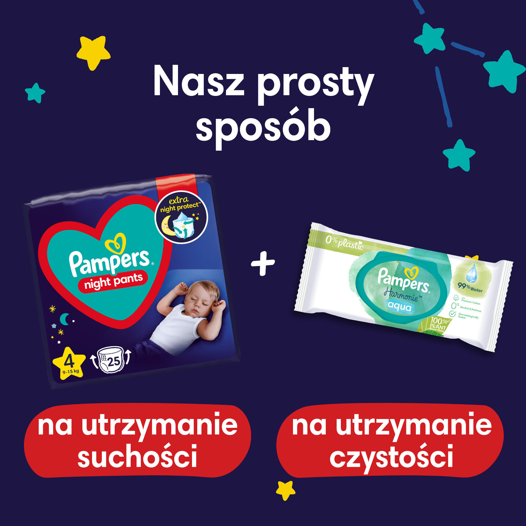 biedronka pampers 144szt