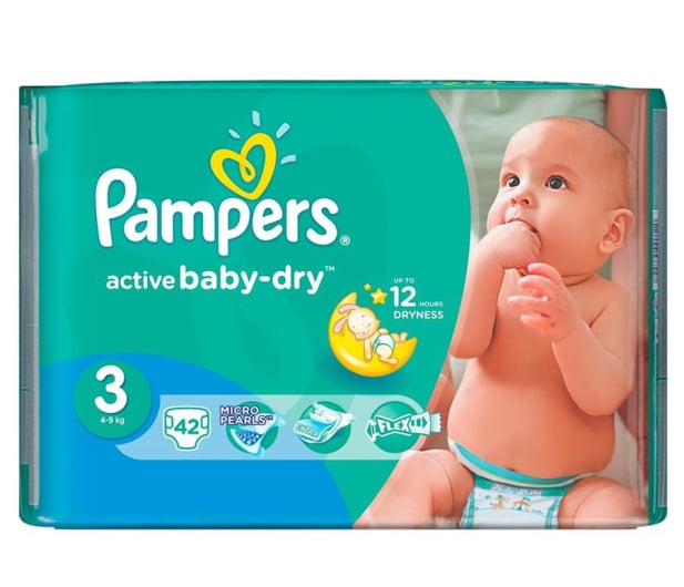 pampers activ baby dry 3 42szt