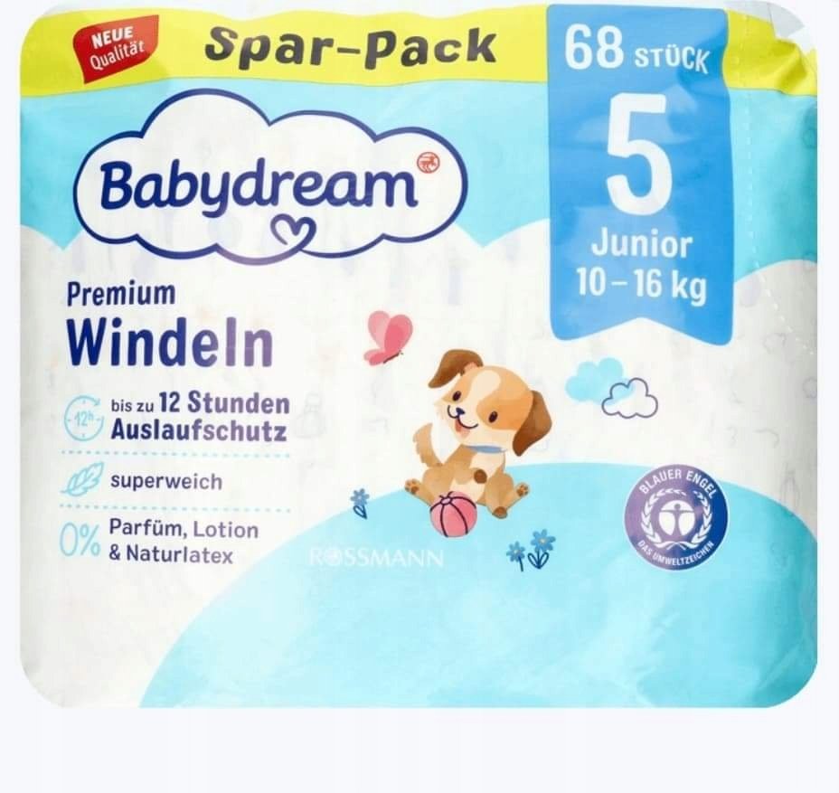 rossmann babydream pieluchy 5+