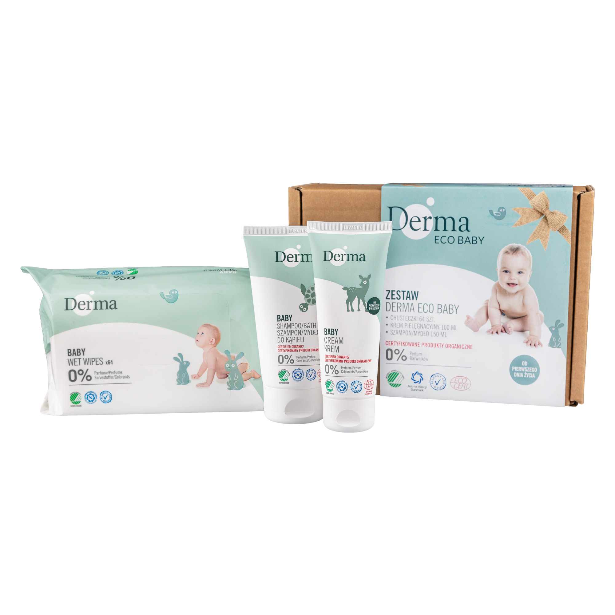 derma eco baby chusteczki nawilżane 64 szt cena