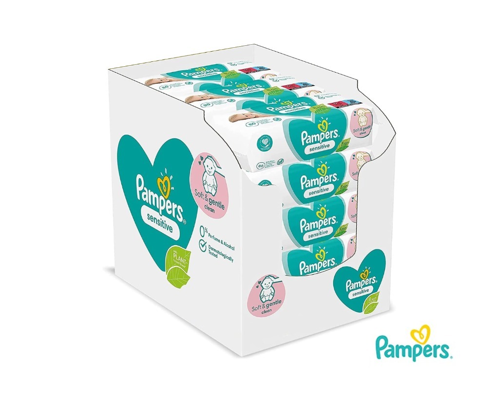 allegro chusteczki pampers sensitive