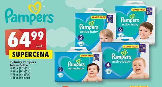 pampers active babbay biedronka 4