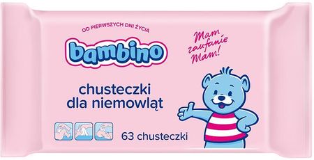 chusteczki nawilżane bambino cena 1 paczka