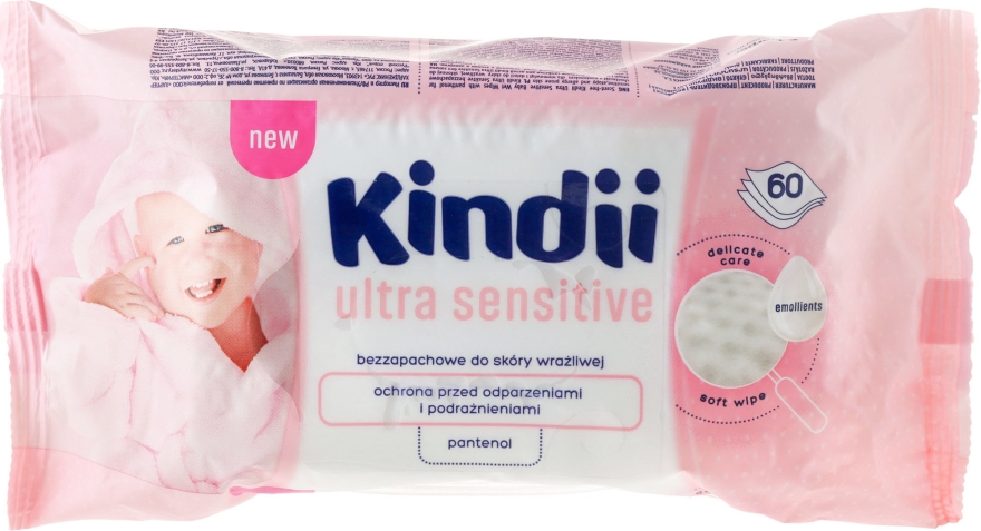 chusteczki nawilżane kindii new baby care opinie