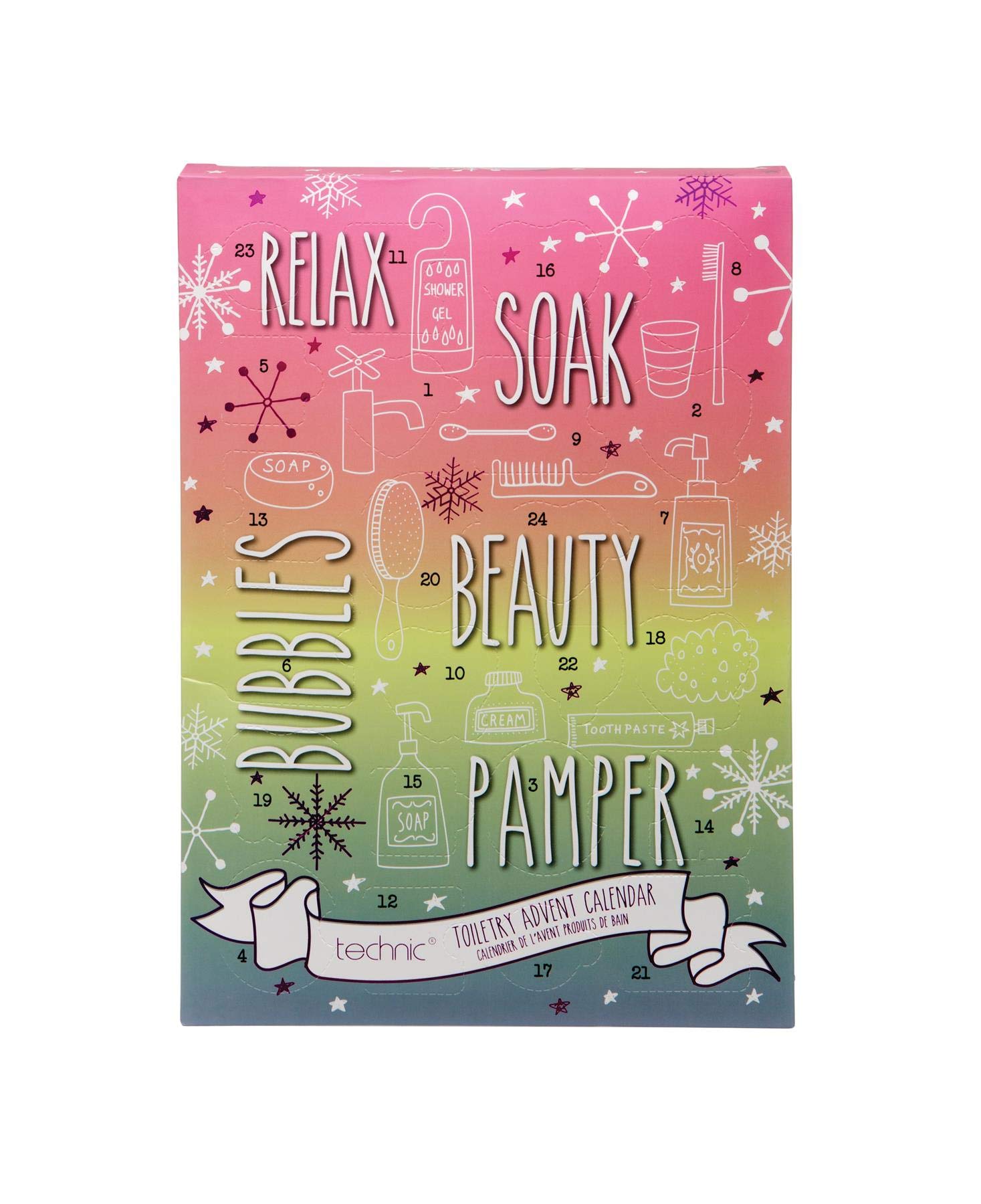 technic relax and pamper toiletry advent calendar