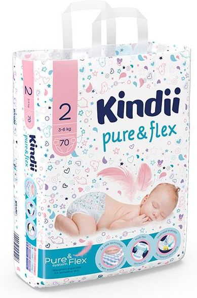 kindii pieluchy mini 2 70 sztuk