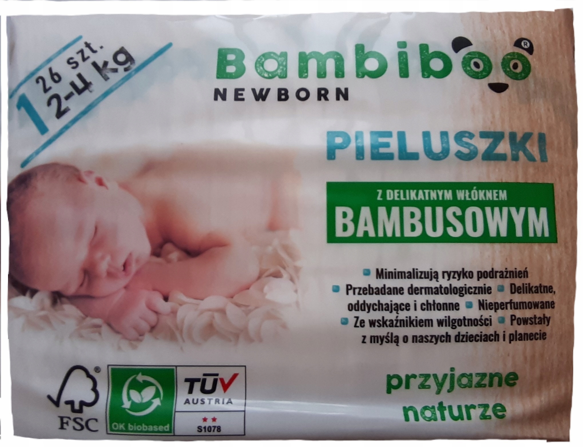 bambiboo newborn pieluchy bambusowe cena