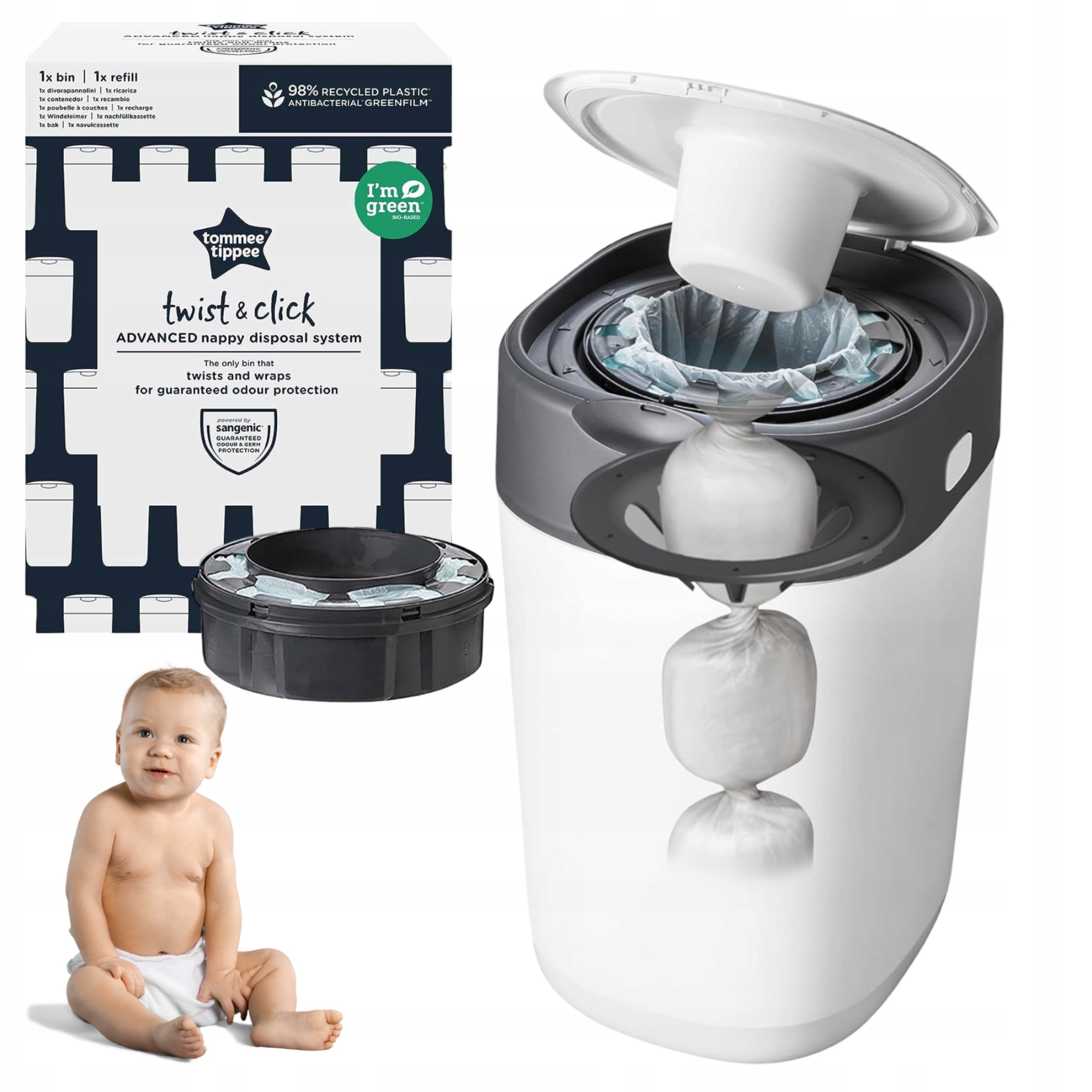 tommee tippee pojemnik na zużyte pieluchy