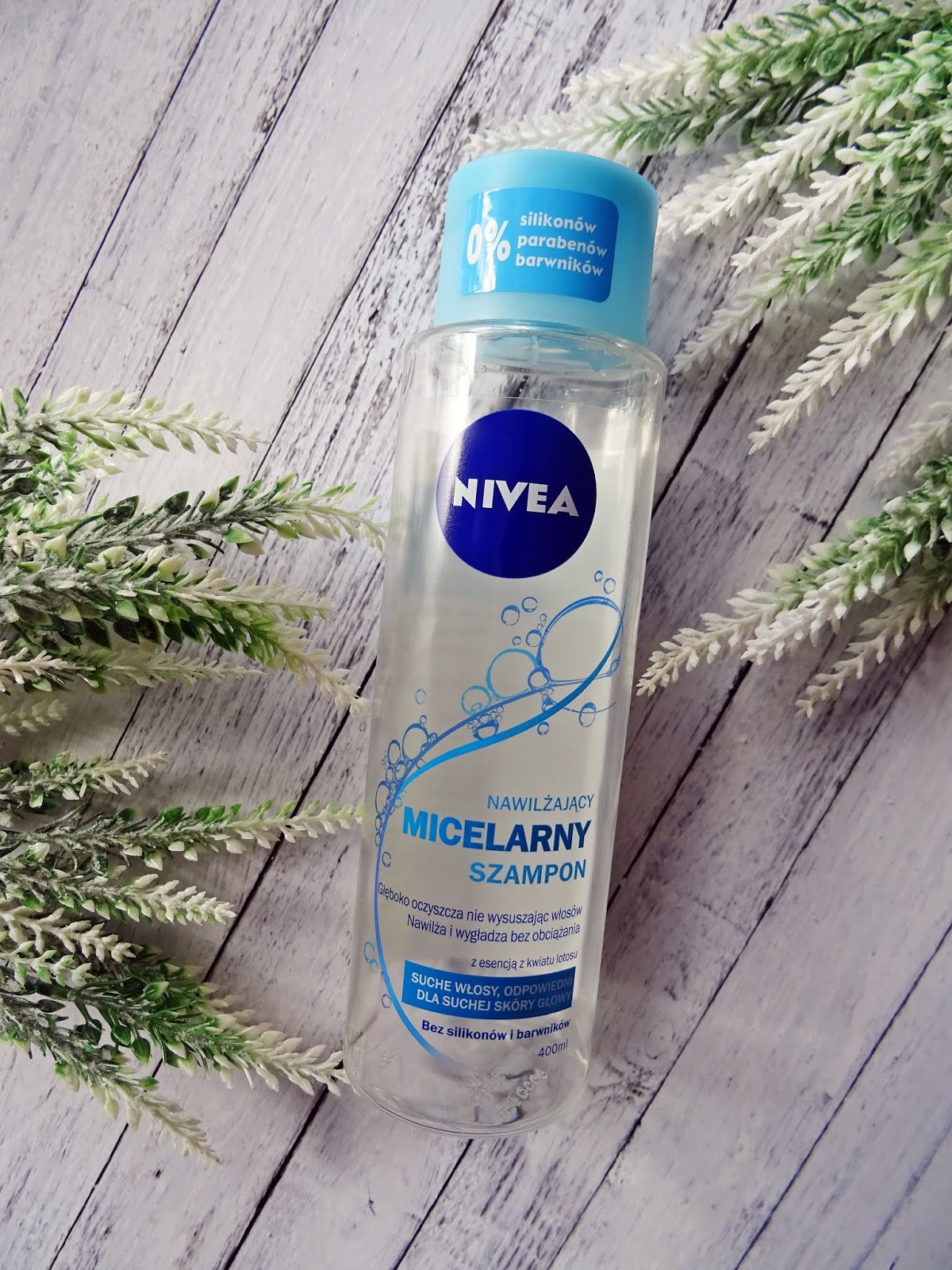 nivea nawilżający micelarny szampon z esencją z kwiatu lotosu