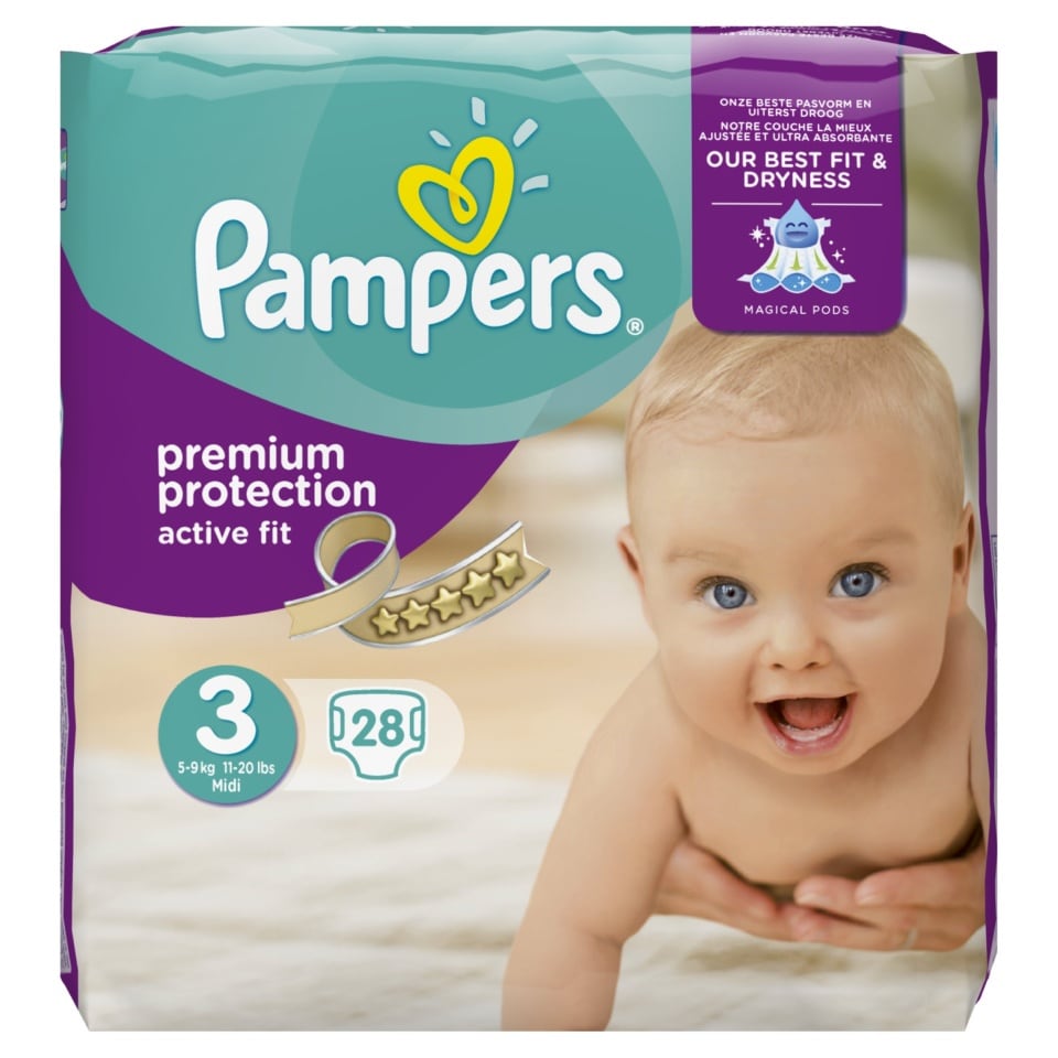 pieluchy pampers active baby 3 tesco