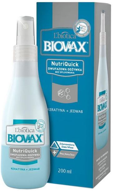 lbiotica biovax nutriquick odżywka do włosów suchych i zniszczonych