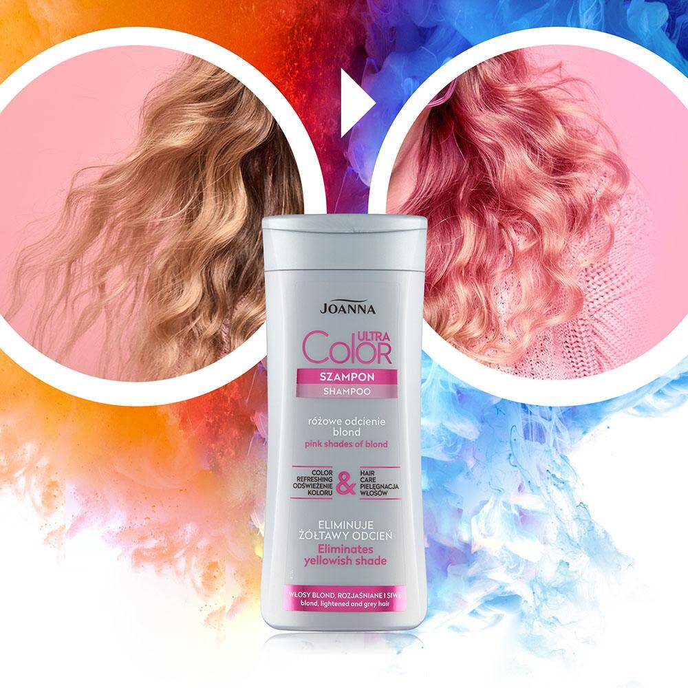 joanna ultra color szampon blond różowy