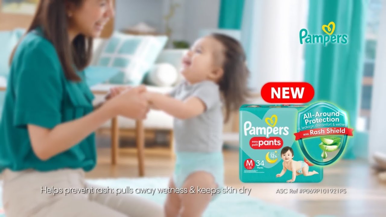 pampers pants commercial